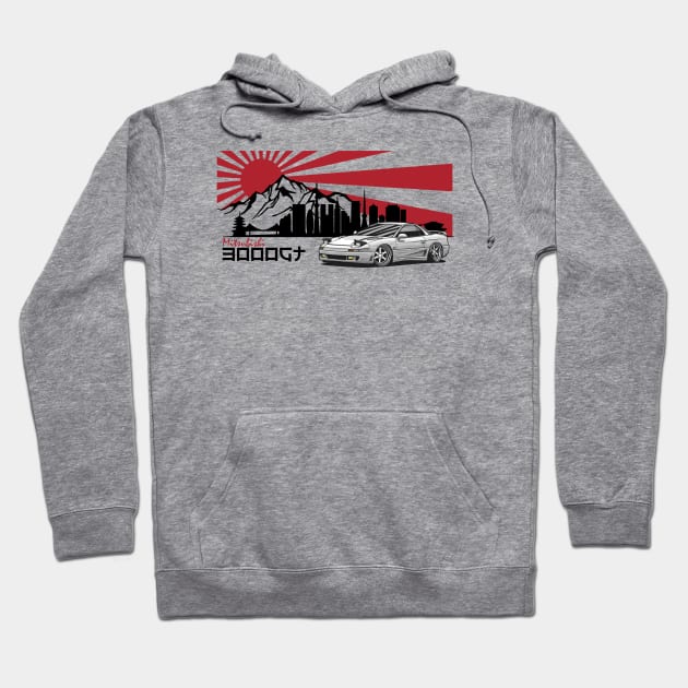 Mitsubishi 3000GT, JDM Car Hoodie by T-JD